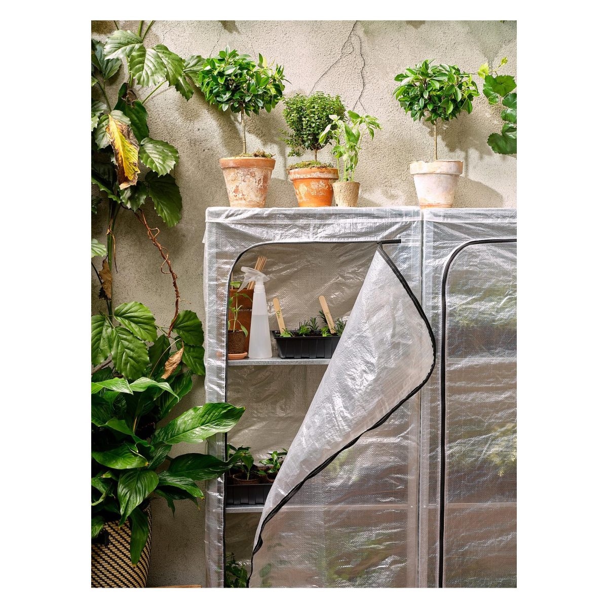 Dış Mekan Raf Ünitesi Kılıfı, Şeffaf, 60x27x140 cm – 3. görsel