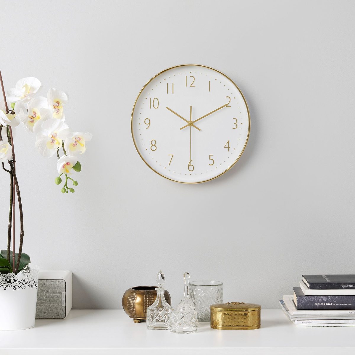Duvar Saati, Altın Rengi, 30 cm – 2. görsel