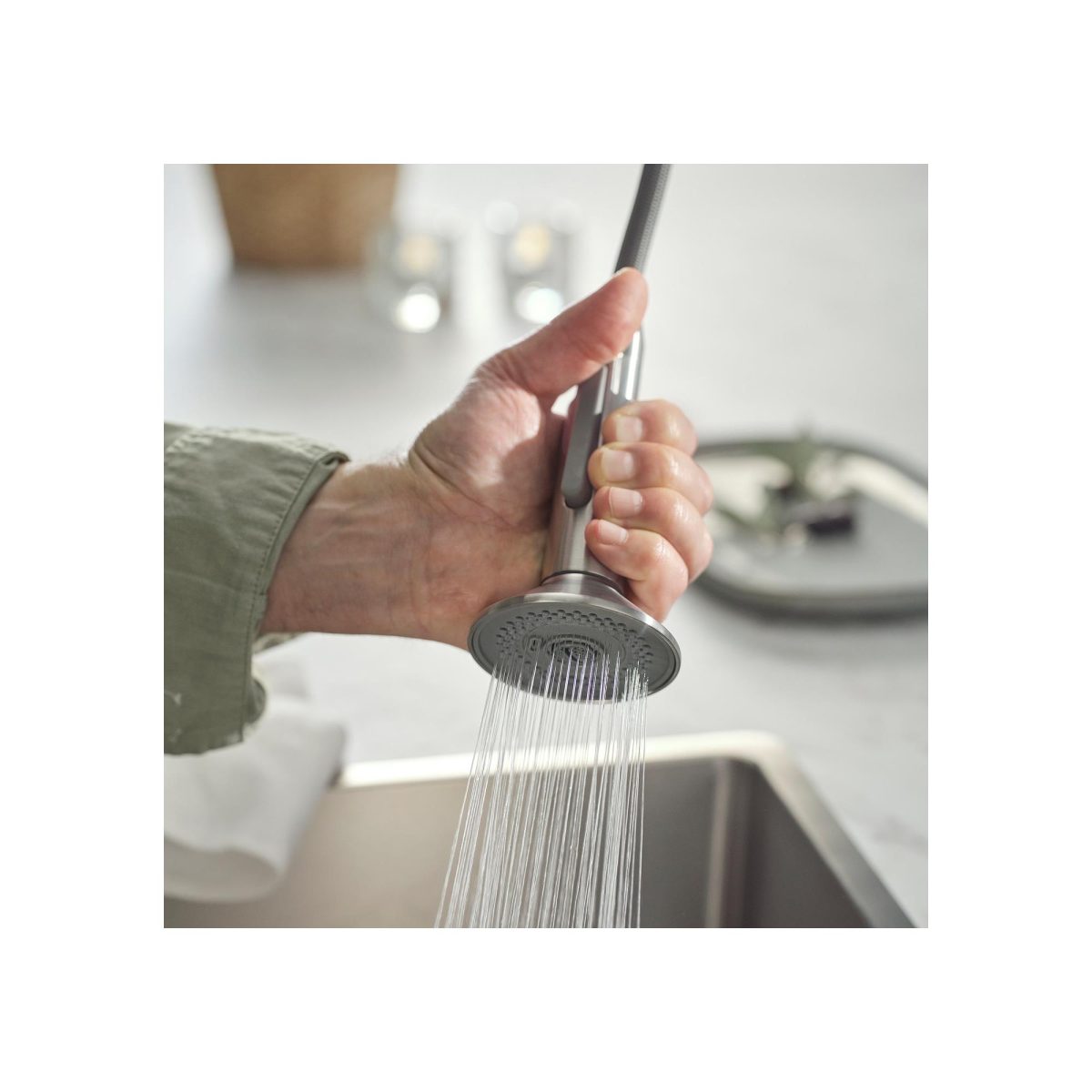 Eviye Bataryası, Metal Rengi, 56 cm, Spreyli ve Spiralli – 4. görsel
