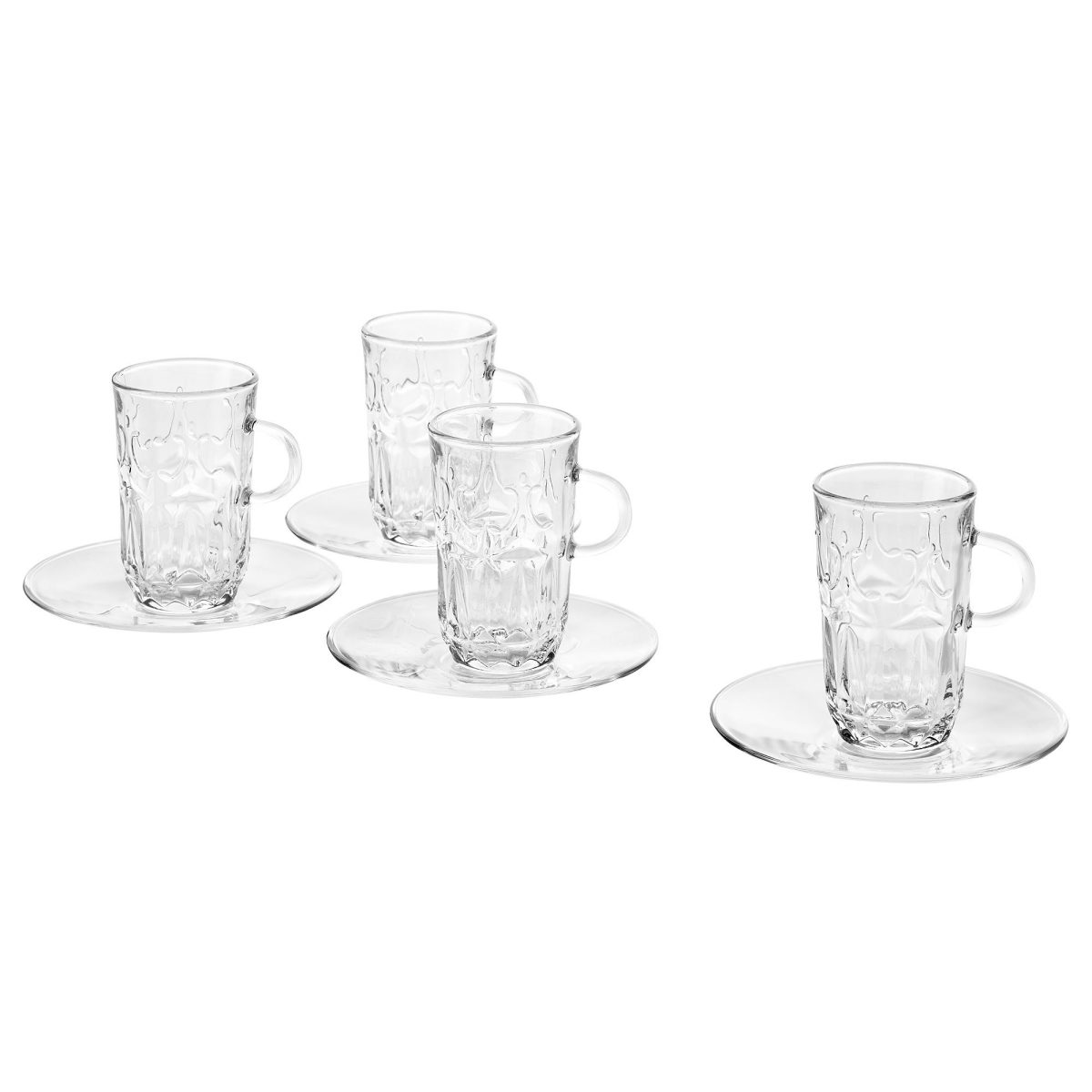 Fincan Takımı, Cam, 7 cl, 4 adet