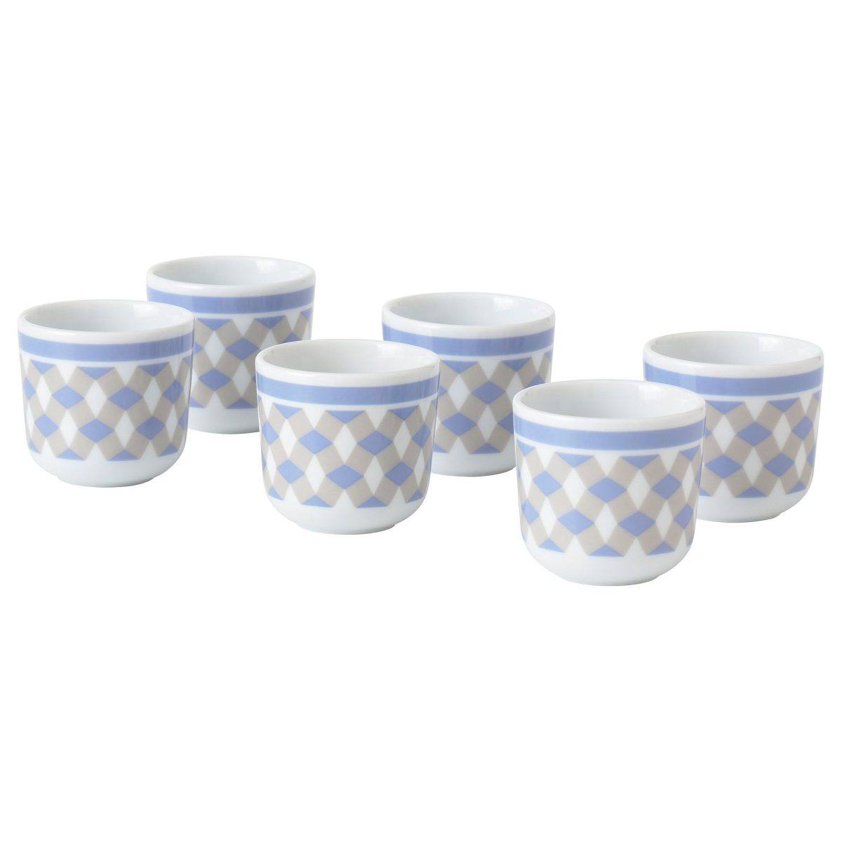 Fincan Takımı, Çok Renkli-Desenli, 6 cl, 6 adet