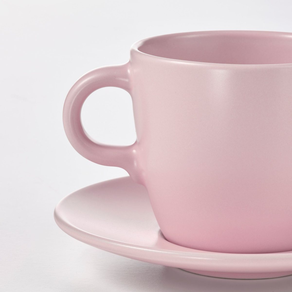 Fincan Takımı, Mat Açık Pembe, 25 cl, 4 adet – 2. görsel