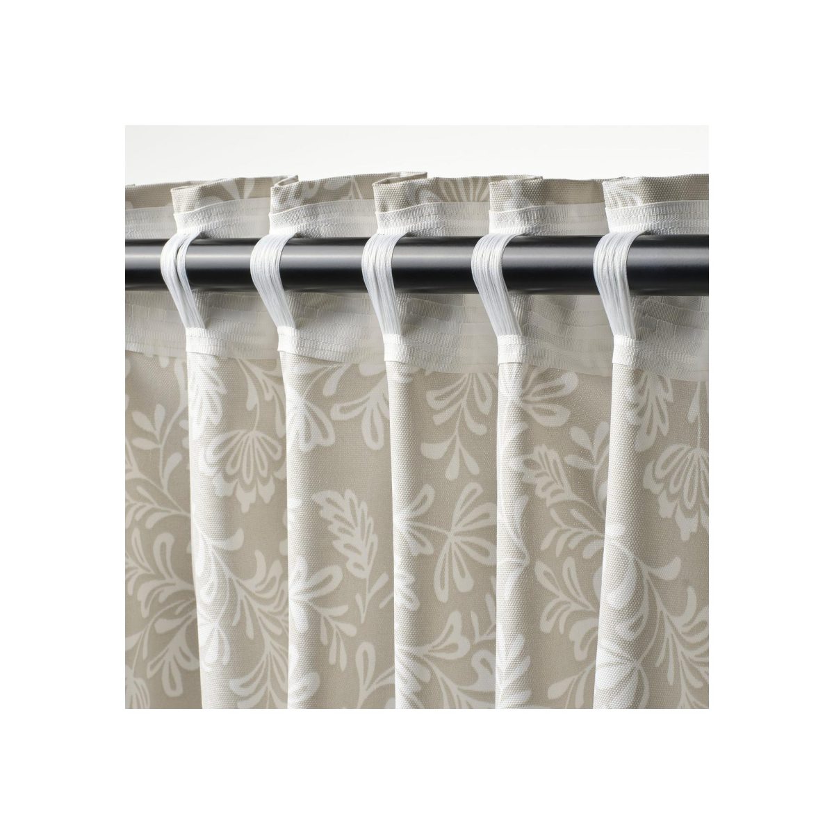 Fon Perde/2 Kanat, Açık Gri-Bej-Beyaz, 145x300 cm, Işık Filtreleyici, Polyester – 3. görsel