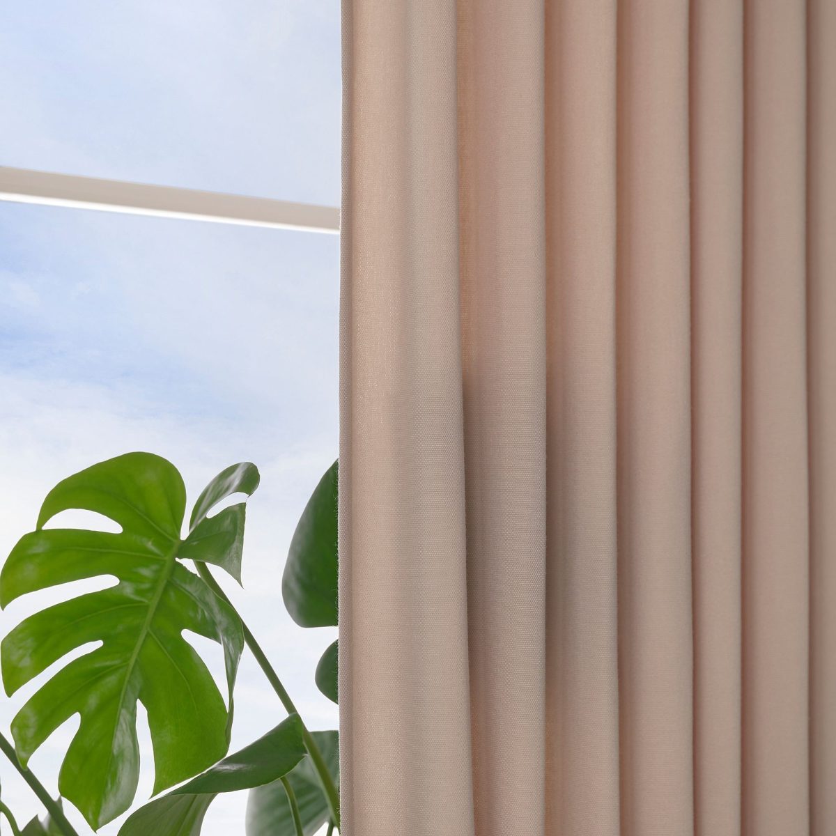 Fon Perde/2 Kanat, Bej, 145x300 cm, Işık Filtreleyici, Polyester – 3. görsel