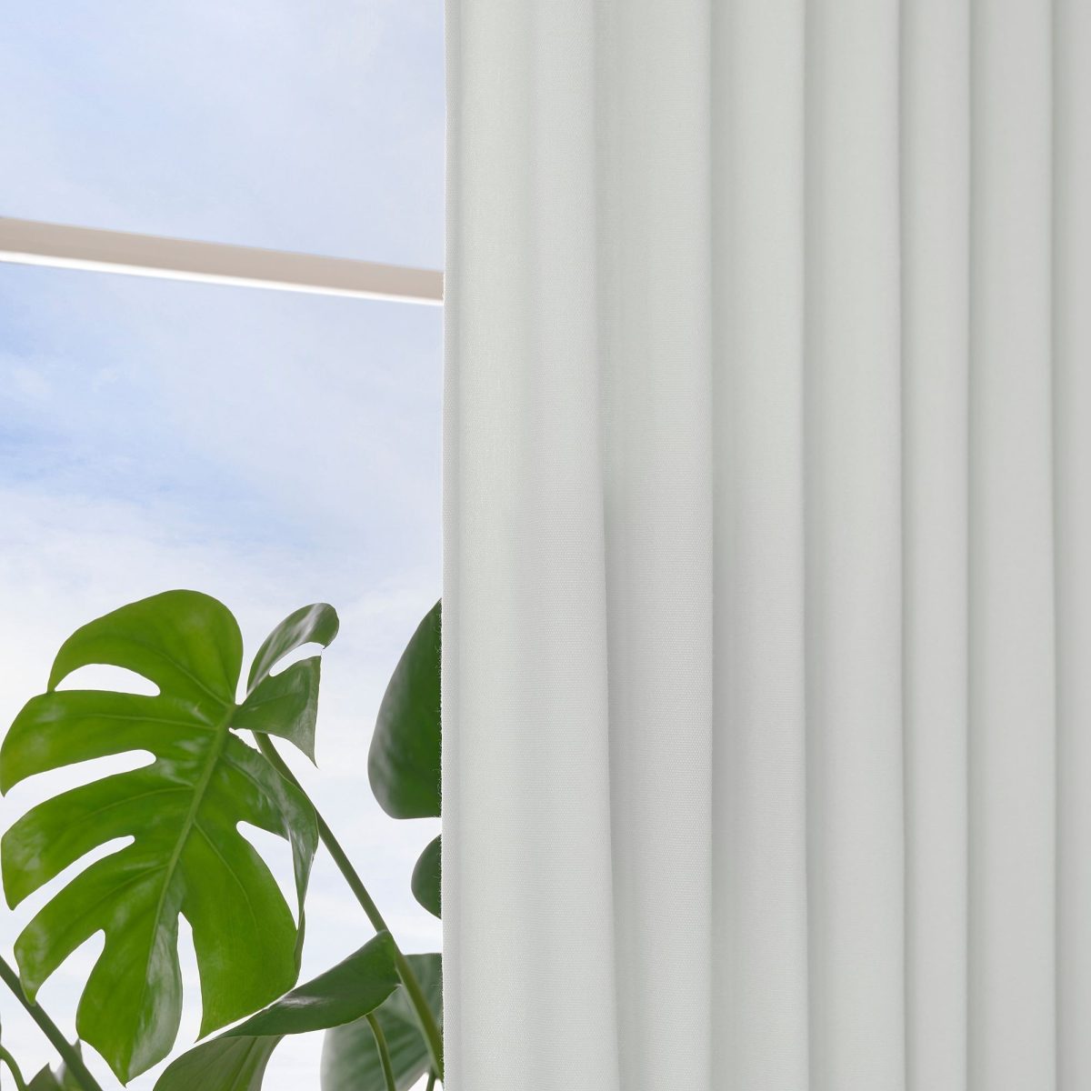 Fon Perde/2 Kanat, Beyaz, 145x300 cm, Işık Filtreleyici, Polyester – 3. görsel