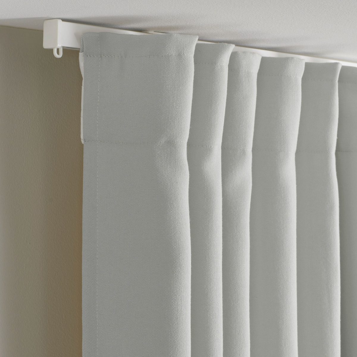 Fon Perde/2 Kanat, Beyaz, 145x300 cm, Işık Filtreleyici, Polyester – 4. görsel