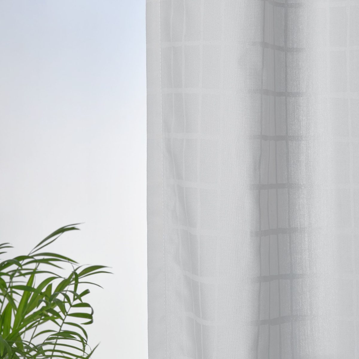 Perde/2 Kanat, Beyaz-Örgü Beyaz, 145x300 cm, Işık Filtreleyici, Polyester – 3. görsel