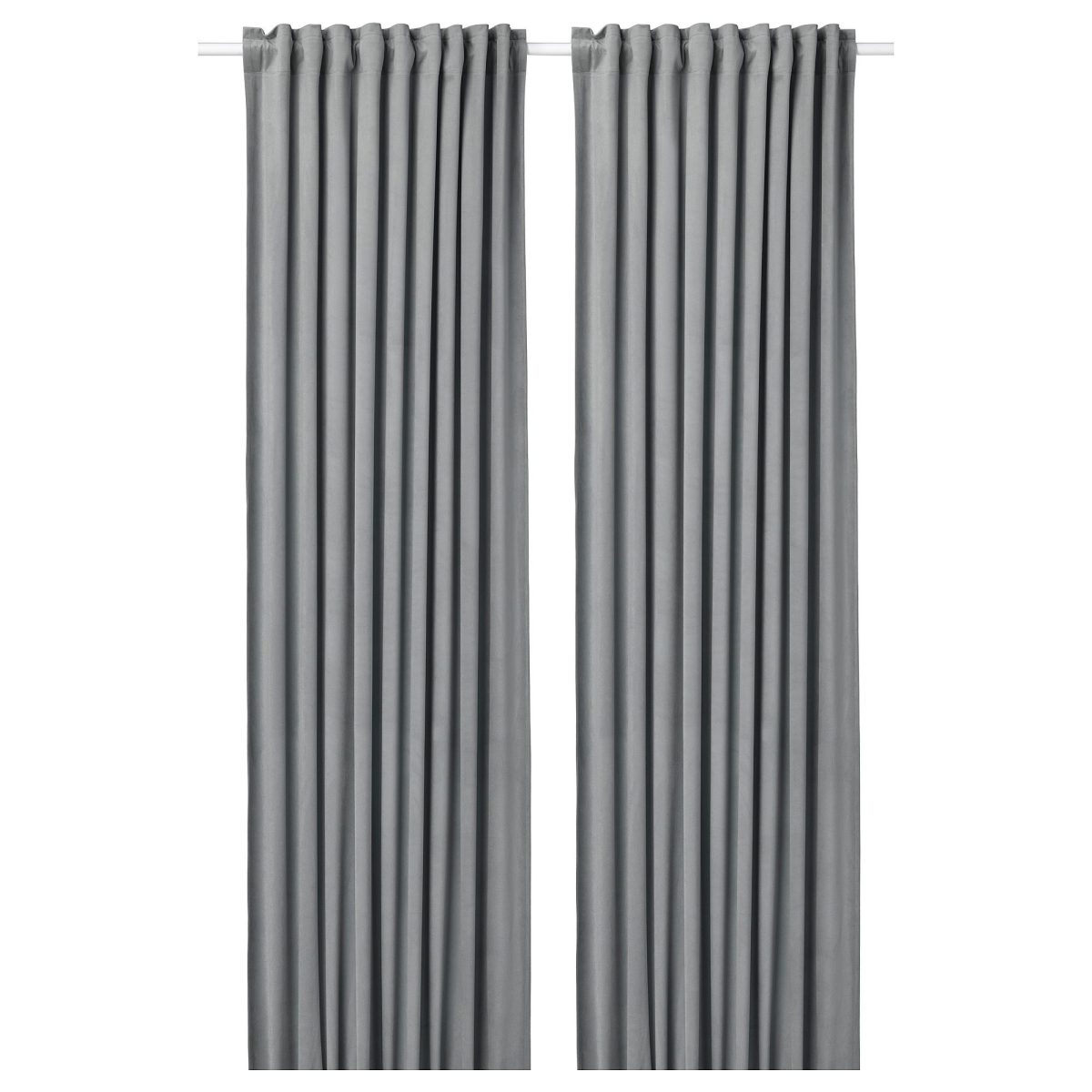 Fon Perde/2 Kanat, Gri, 135x300 cm, Işık Filtreleyici, Polyester