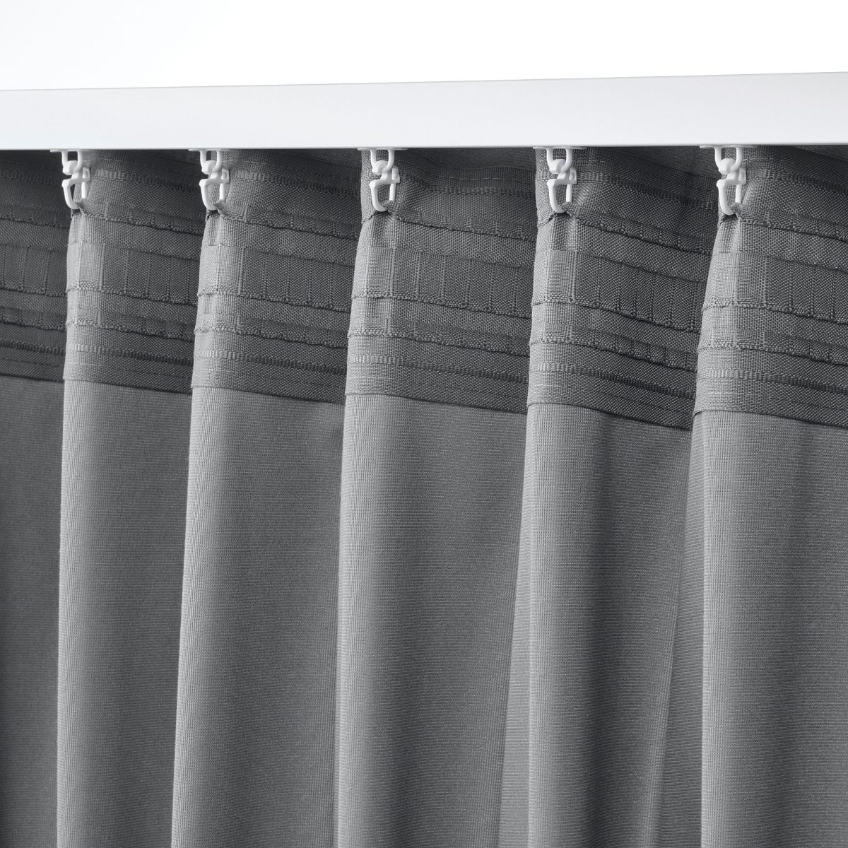 Fon Perde/2 Kanat, Gri, 135x300 cm, Işık Filtreleyici, Polyester – 4. görsel