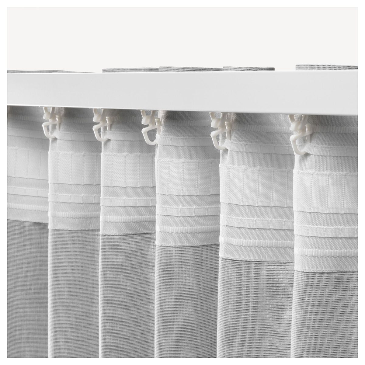 Fon Perde/2 Kanat, Gri, 145x300 cm, Işık Filtreleyici, Pamuk – 3. görsel