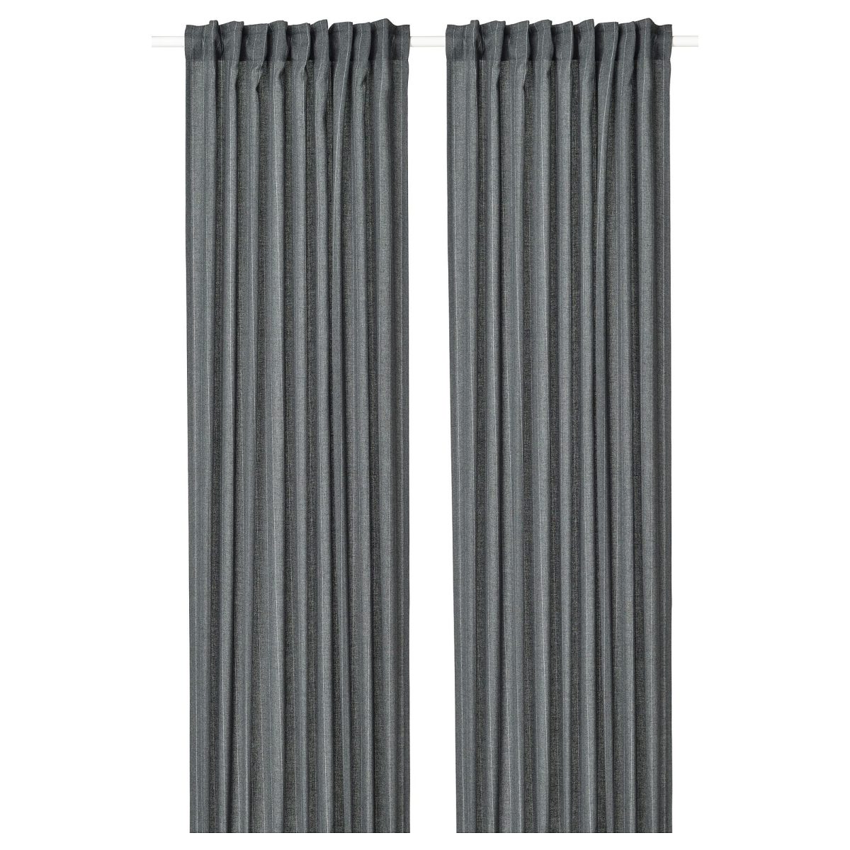 Fon Perde/2 Kanat, Koyu Gri, 145x300 cm, Işık Filtreleyici, Polyester-Akrilik