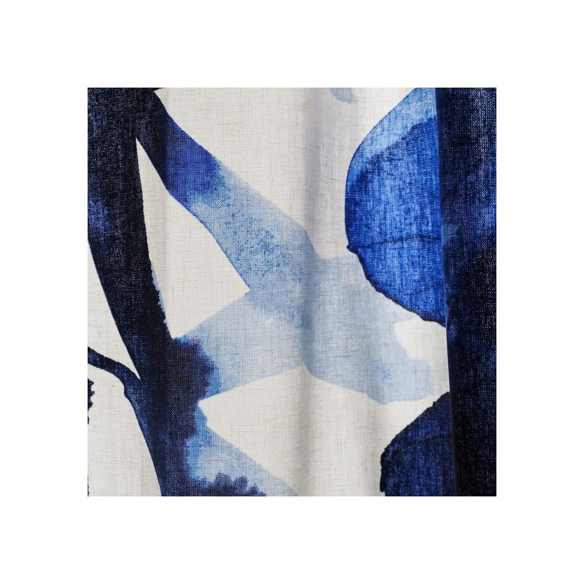 Fon Perde/2 Kanat, Mavi-Çiçek Desenli, 145x300 cm, Işık Filtreleyici, Liyosel-Kenevir – 4. görsel