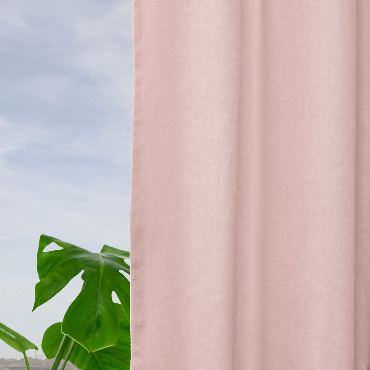 Perde/2 Kanat, Uçuk Pembe, 140x300 cm, Işık Filtreleyici, Pamuk – 3. görsel