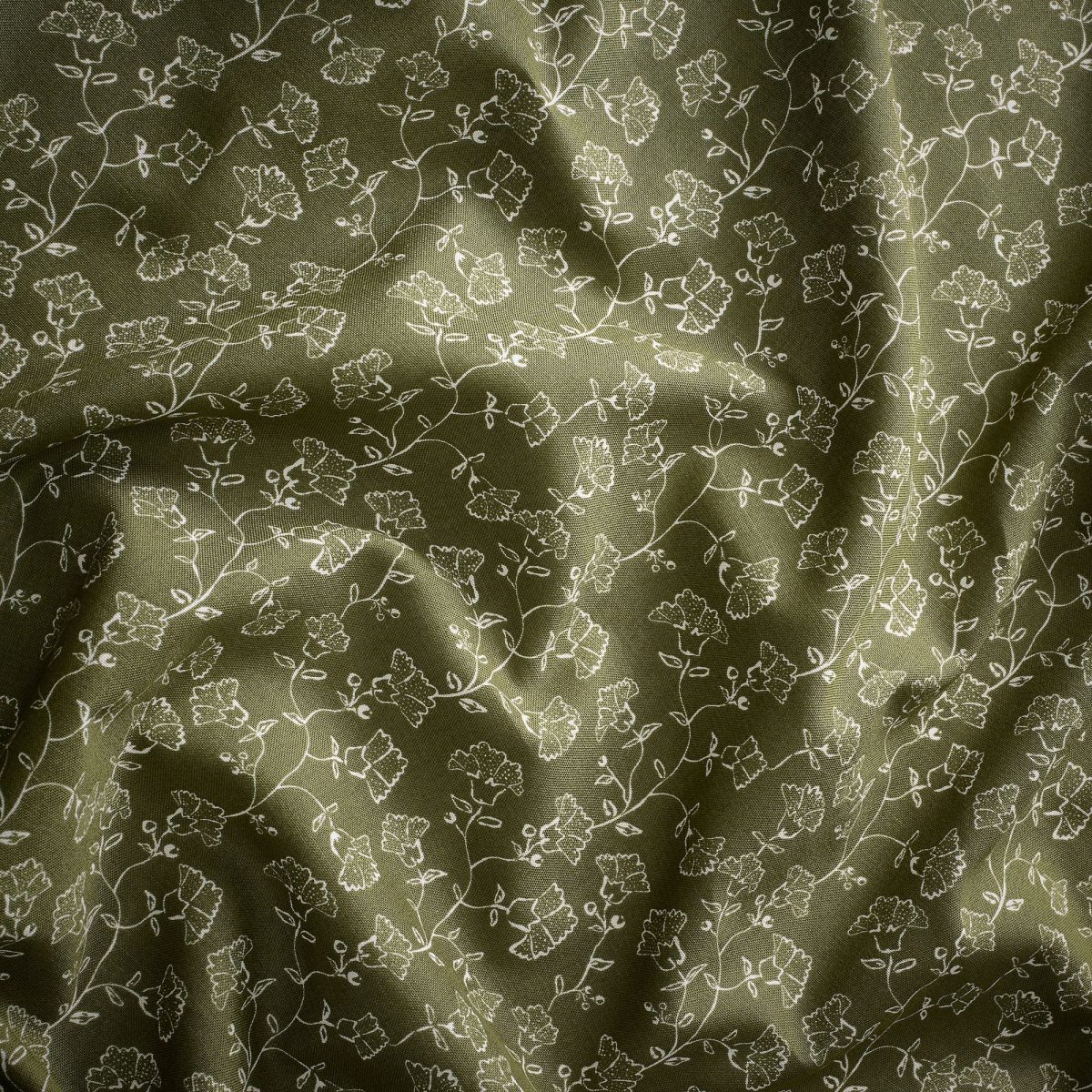 Perde/2 Kanat, Yeşil-Beyaz, 145x300 cm, 2 adet, Işık Filtreleyici, Pamuk-Viskon – 2. görsel