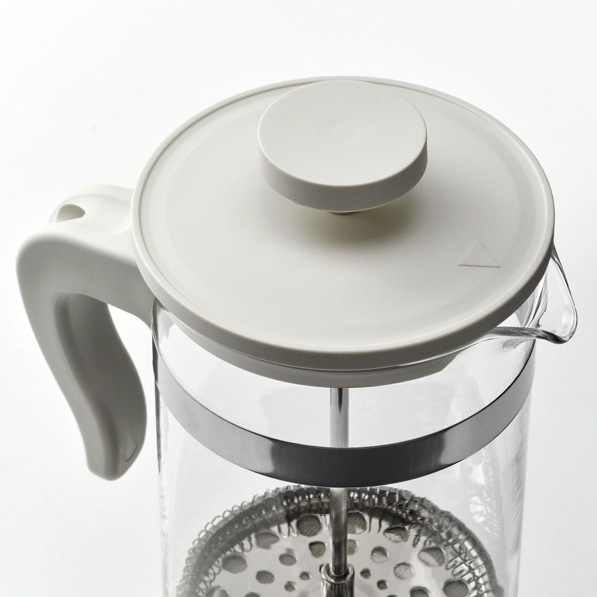 French Press, Paslanmaz Çelik-Kırık Beyaz, 1 lt – 2. görsel