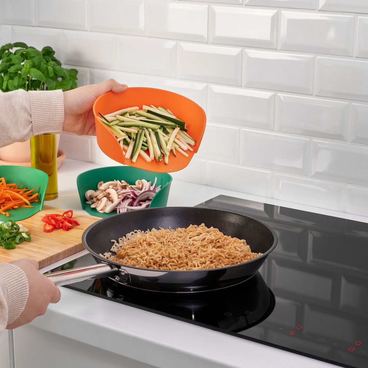 Hazırlık Kabı, Çok Renkli, 18 cm, 3 Parça – 4. görsel