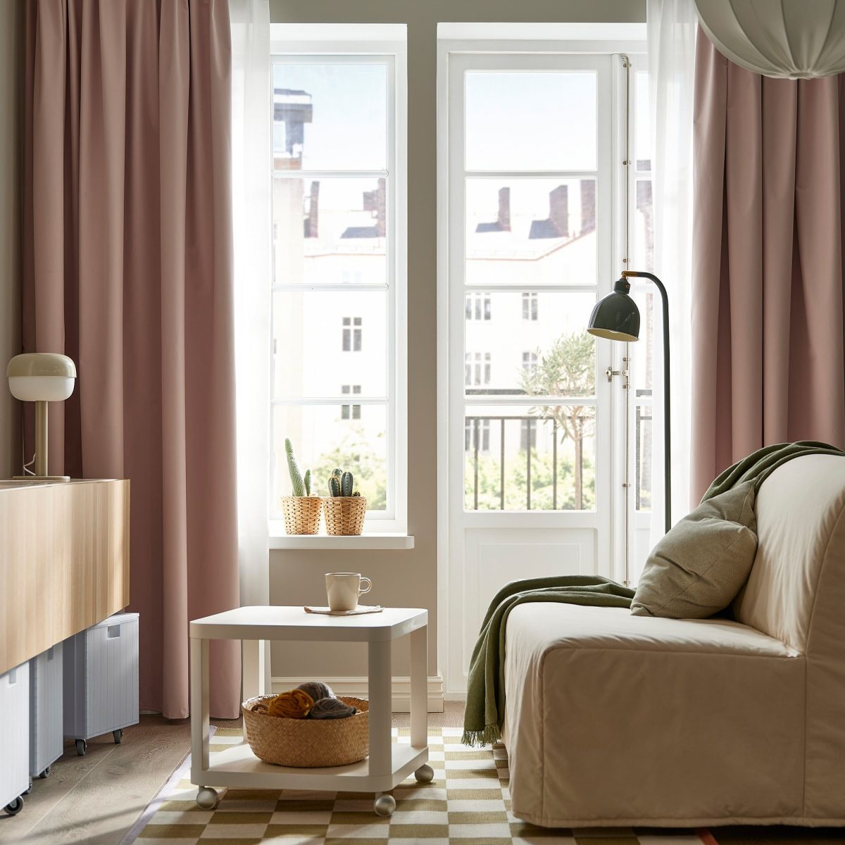 Karartma Perde, Açık Pembe, 210x300 cm, Polyester – 2. görsel