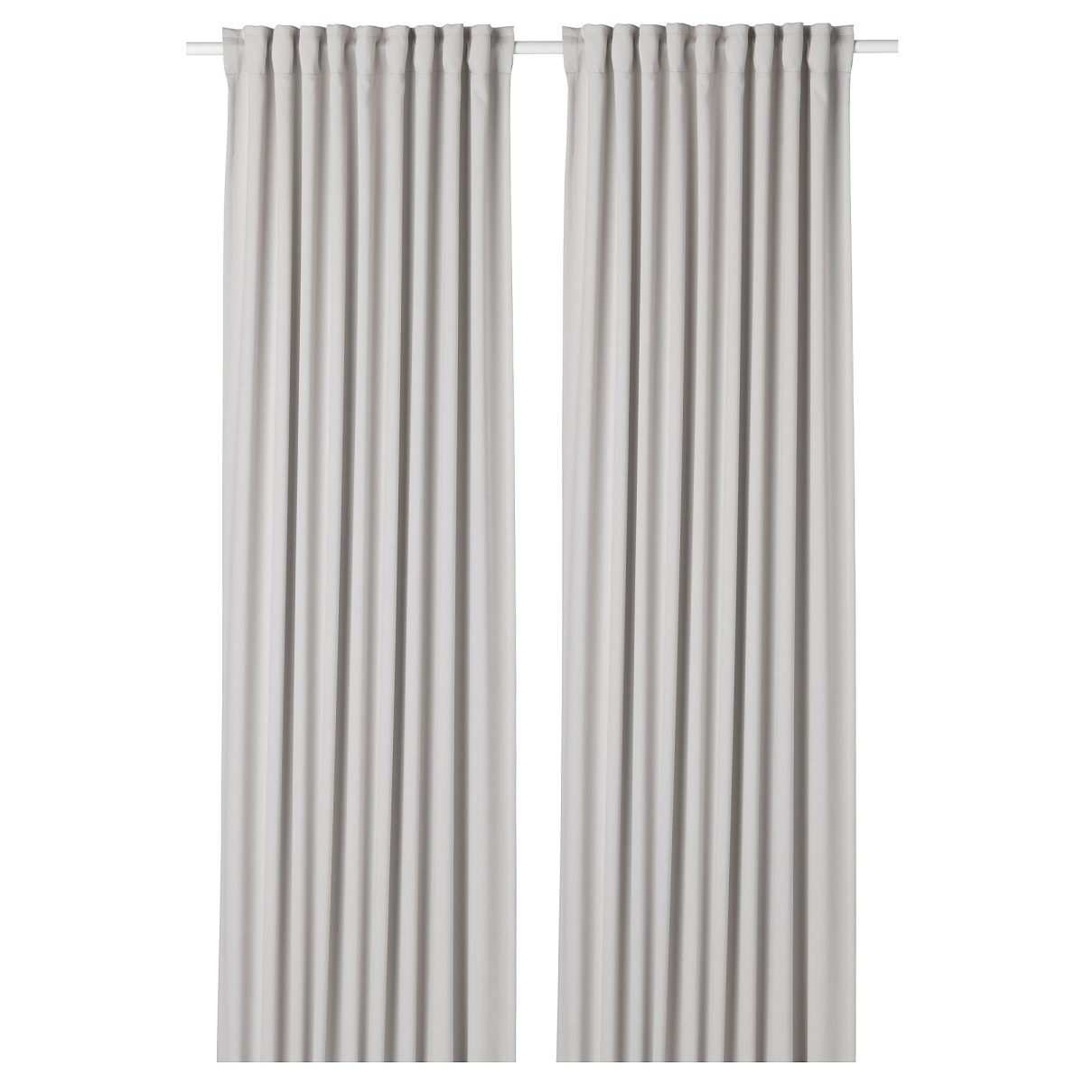 Karartma Perde/2 Kanat, Açık Gri, 145x300 cm, Loş Işık, Polyester