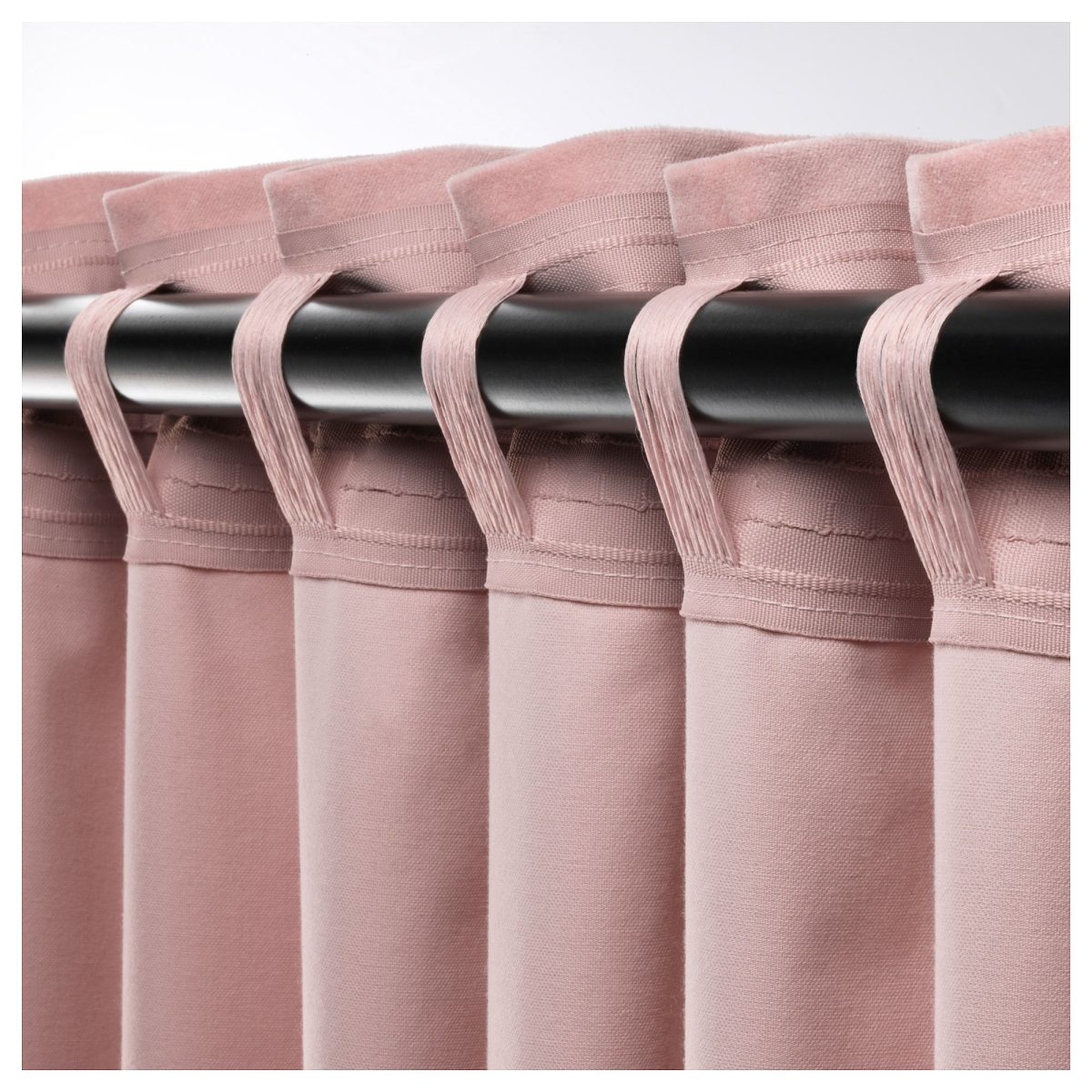 Karartma Perde/2 Kanat, Açık Pembe, 140x300 cm, Loş Işık, Pamuk – 4. görsel