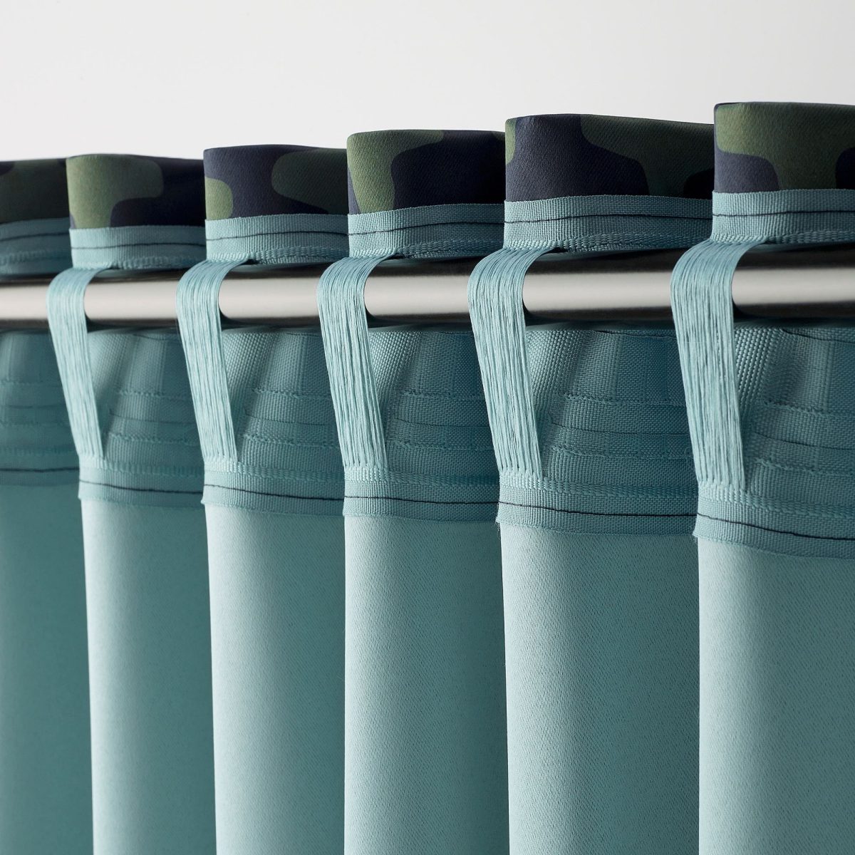 Karartma Perde/2 Kanat, Koyu Mavi-Yeşil, 145x300 cm, Loş Işık, Polyester – 3. görsel