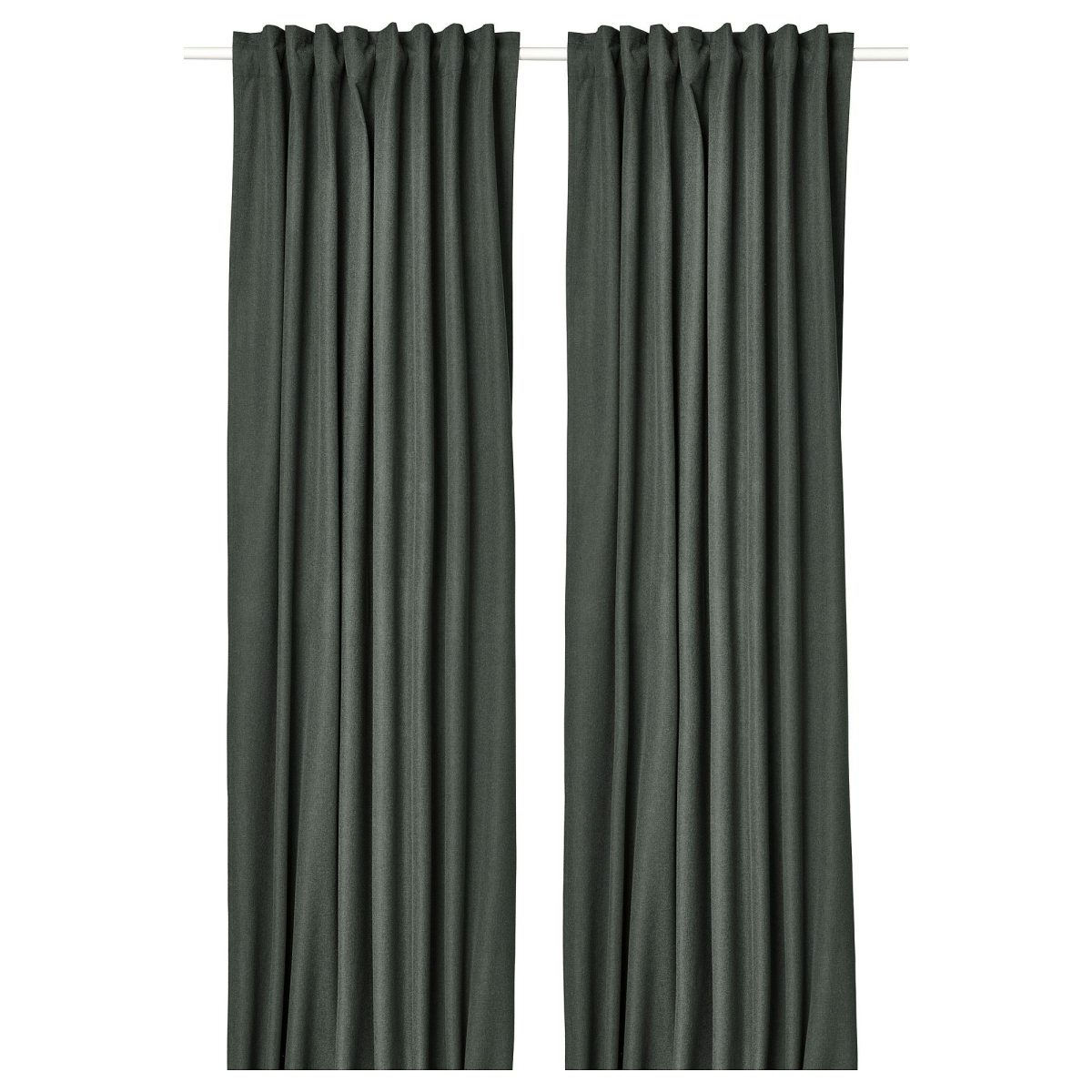 Karartma Perde/2 Kanat, Koyu Yeşil, 135x300 cm, Polyester