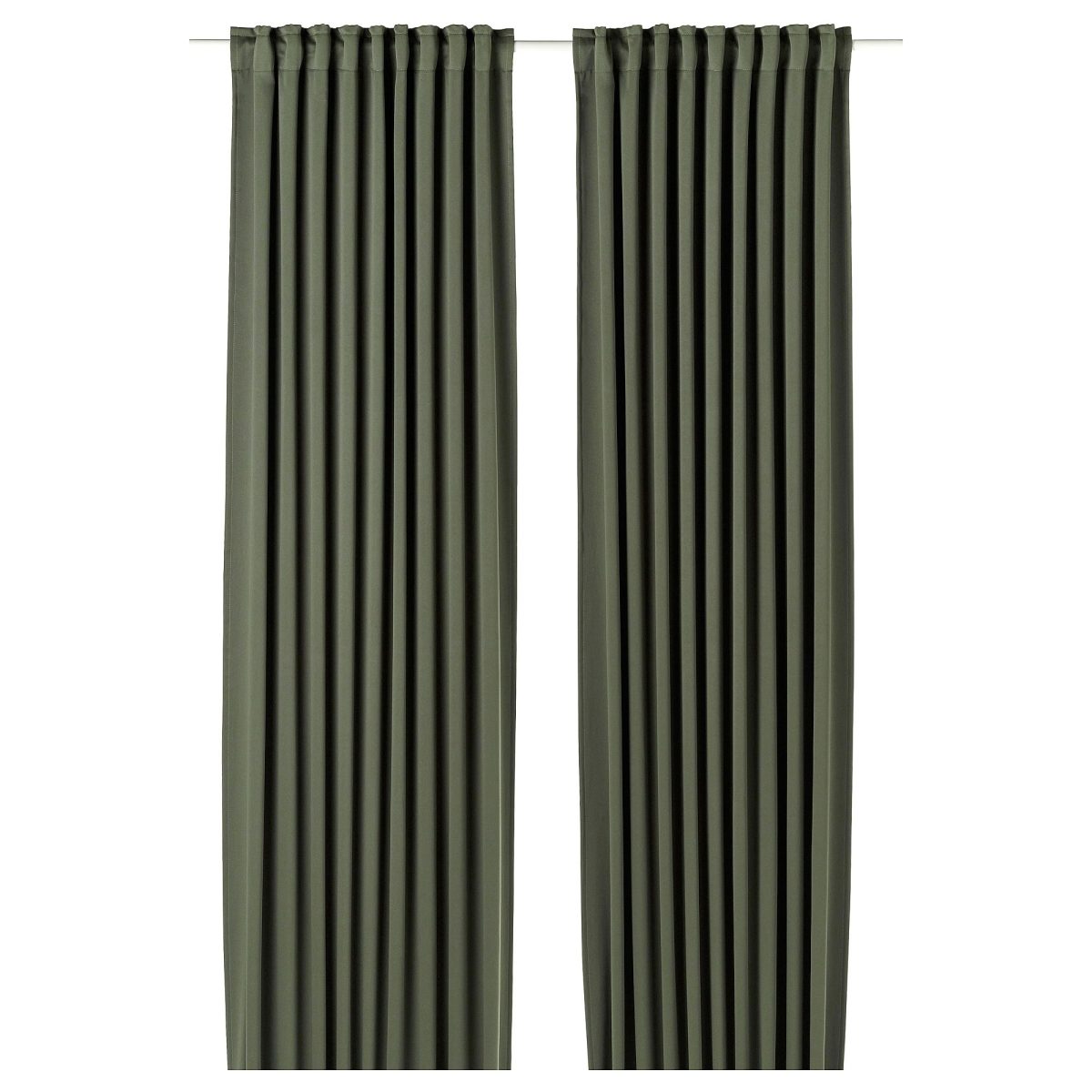 Karartma Perde/2 Kanat, Koyu Yeşil, 145x300 cm, Polyester