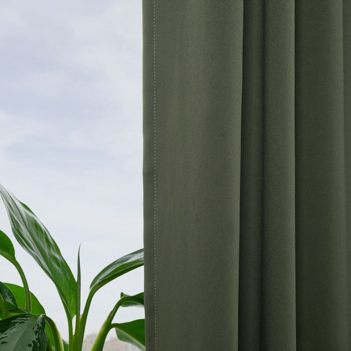 Karartma Perde/2 Kanat, Koyu Yeşil, 145x300 cm, Polyester – 4. görsel