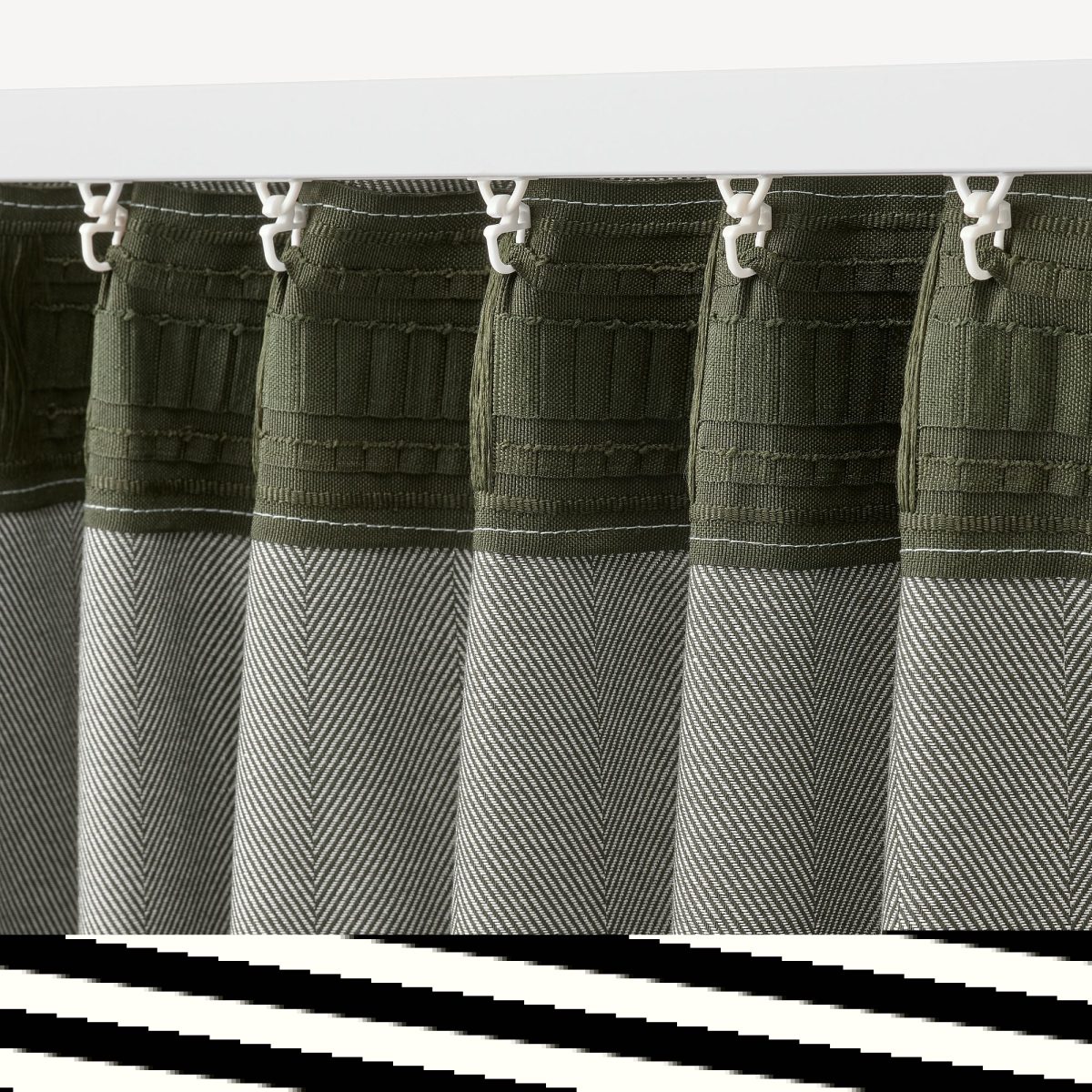 Karartma Perde/2 Kanat, Koyu Yeşil, 145x300 cm, Loş Işık, Pamuk – 3. görsel