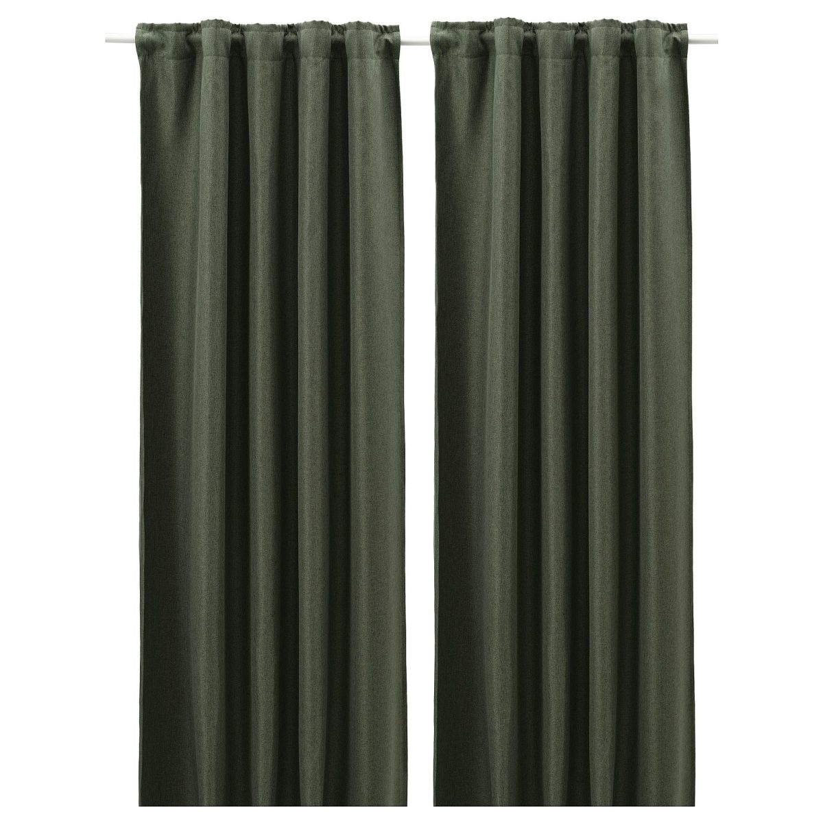 Karartma Perde/2 Kanat, Koyu Yeşil, 145x300 cm, Loş Işık, Polyester