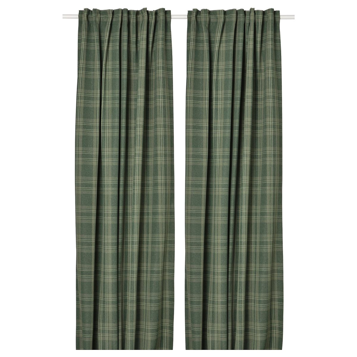 Karartma Perde/2 Kanat, Koyu Yeşil, 145x300 cm, Loş Işık, Polyester