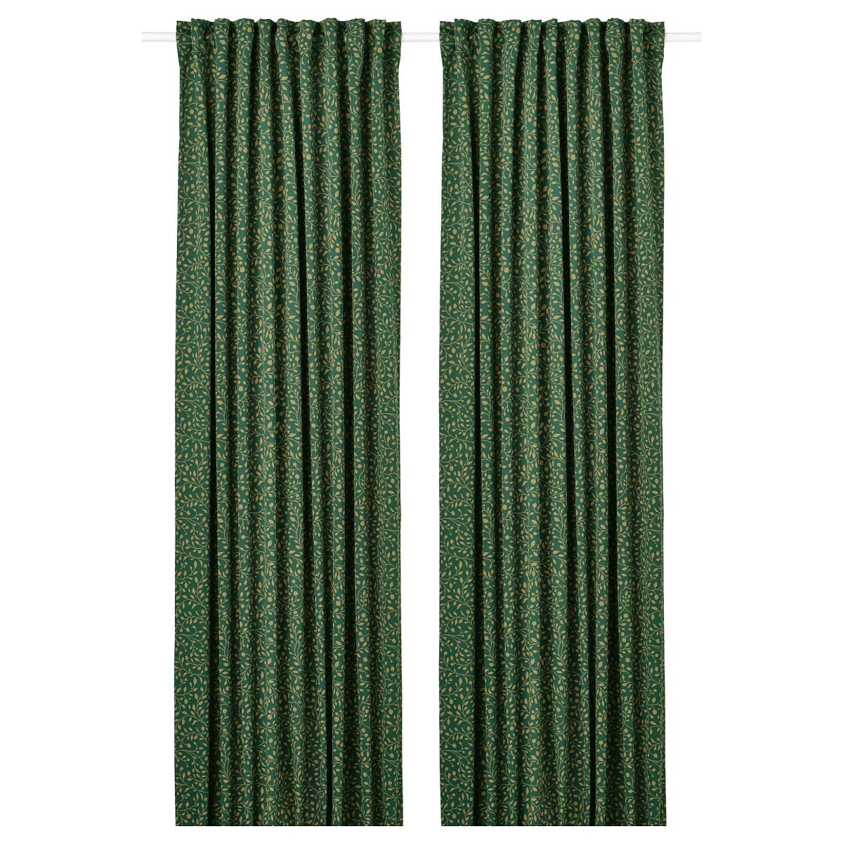 Karartma Perde/2 Kanat, Yeşil, 145x300 cm, Polyester