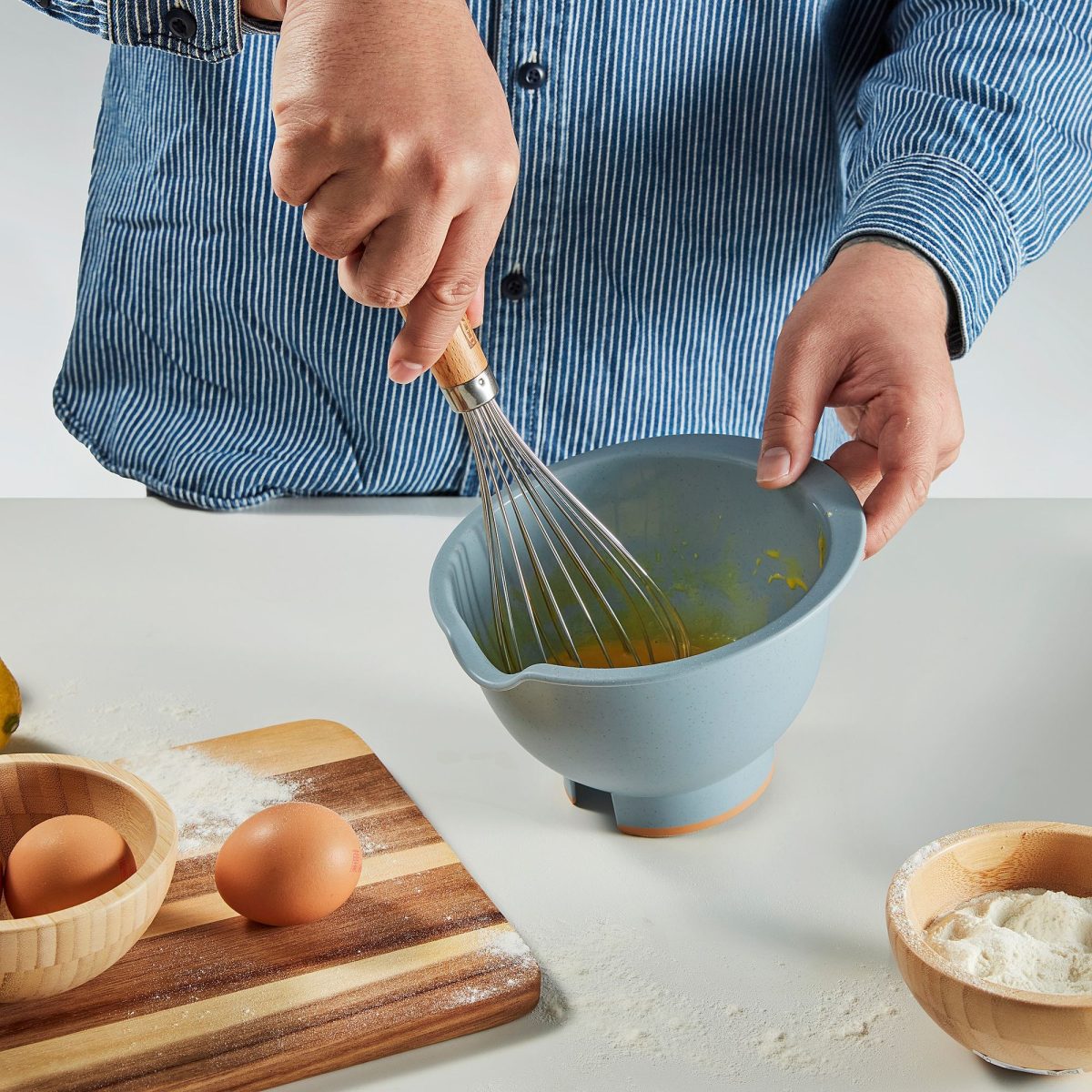 Karıştırma Kabı, Açık Gri-Mavi, 1 lt – 4. görsel