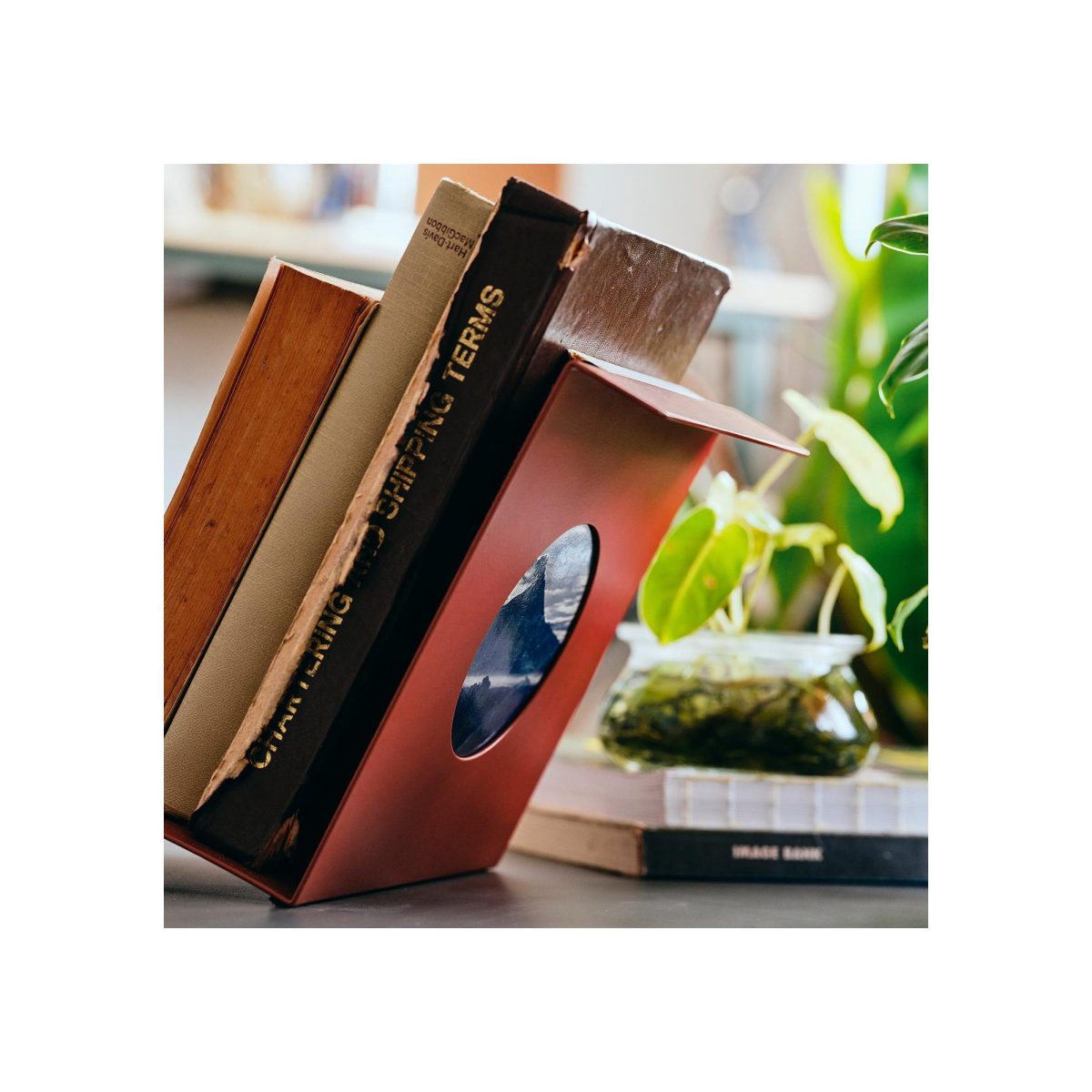 Kitap Desteği, Kırmızı, 54x19x18 cm – 4. görsel