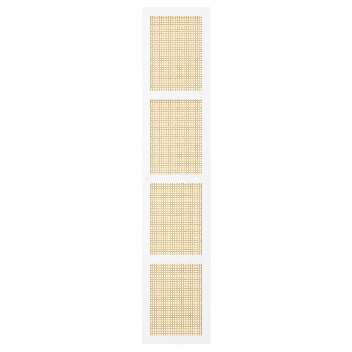 Kitaplık Kapağı, Beyaz-Bambu, 40x192 cm