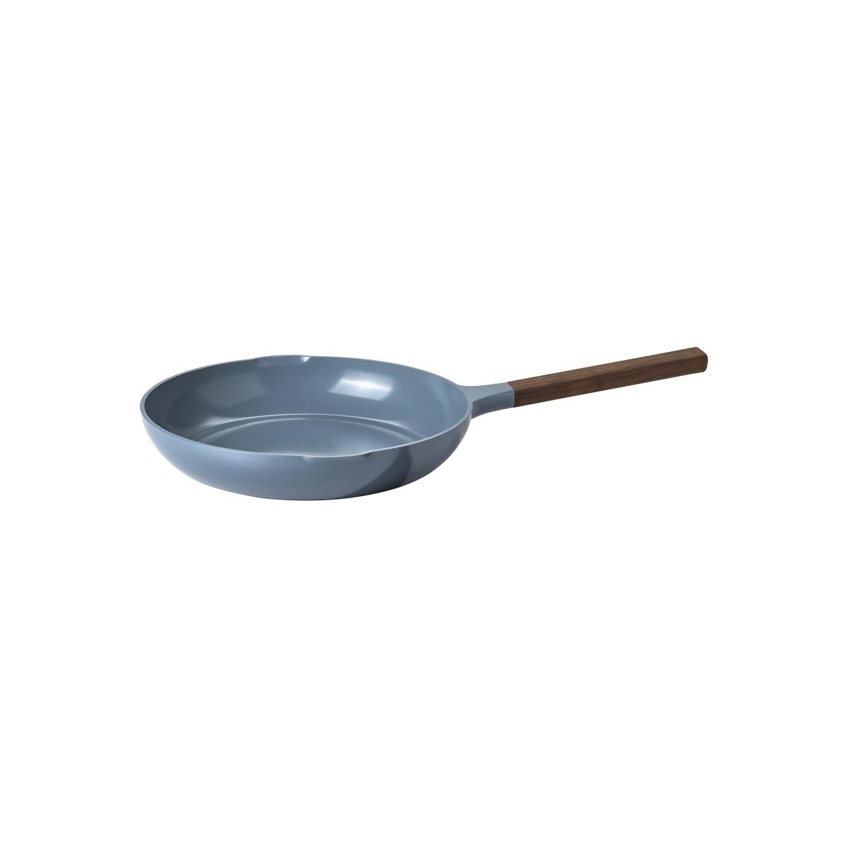 Kızartma Tavası, Yapışmaz Kaplama-Ahşap-Koyu Gri Mavi, 28 cm