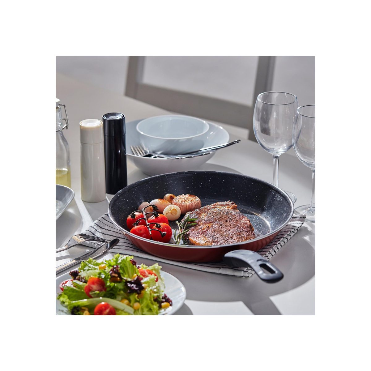 Kızartma Tavası, Yapışmaz Kaplama-Kırmızı, 28 cm – 4. görsel