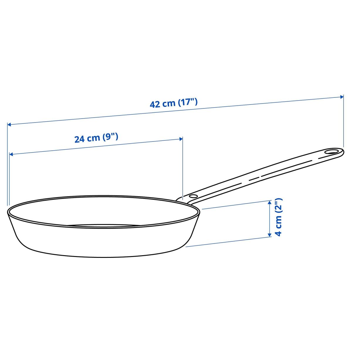 Kızartma Tavası, Yapışmaz Kaplama-Paslanmaz Çelik, 24 cm – 4. görsel