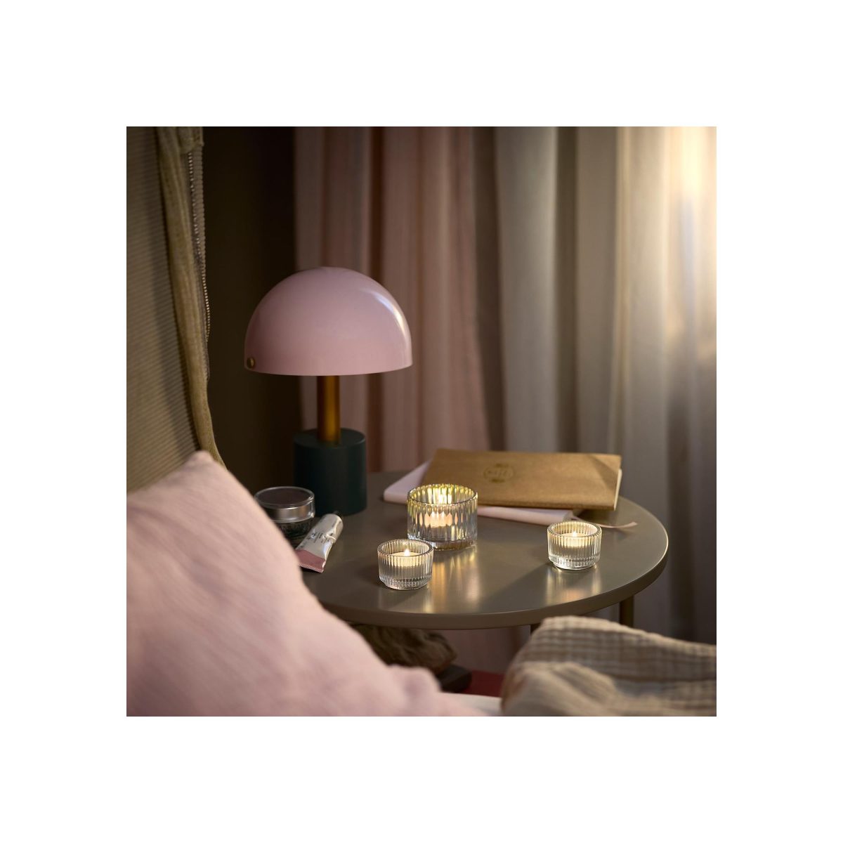 Kokulu Tealight Mum, Bej, 3.5 saat, Vanilya – 2. görsel