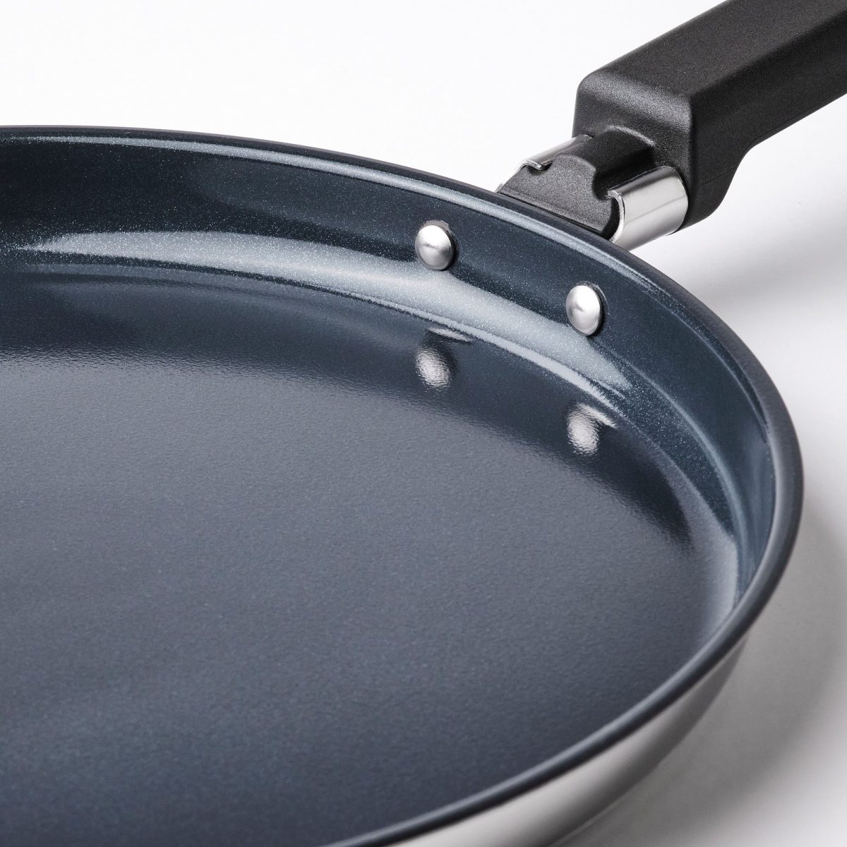 Krep Tavası, Paslanmaz Çelik, 24 cm, Yapışmaz Kaplama – 2. görsel