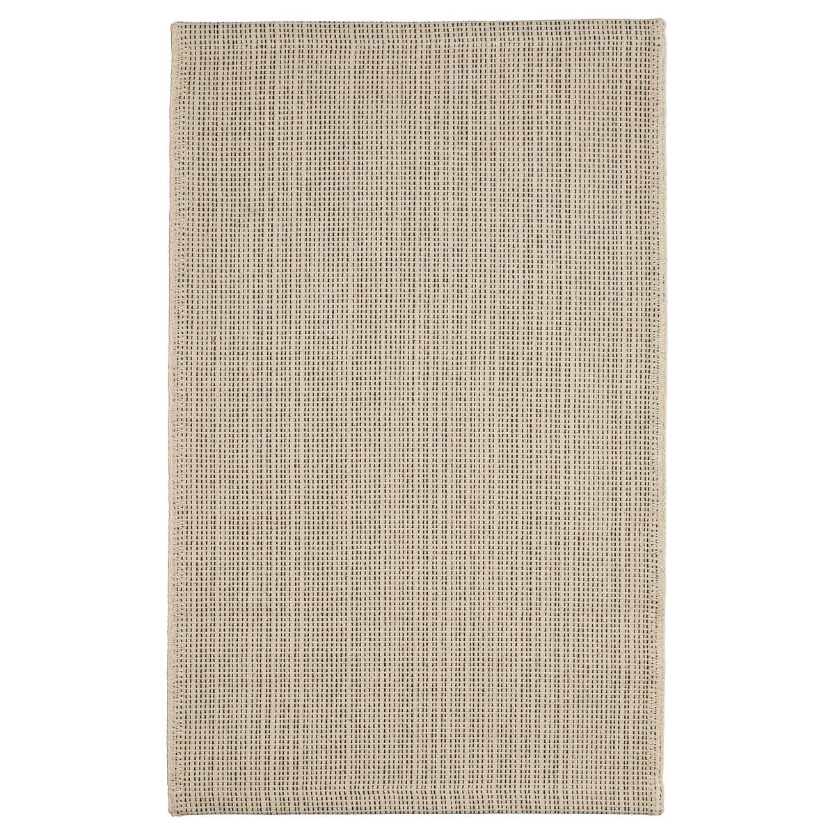 Küçük Halı, Natürel-Siyah, 50x80 cm, Dikdörtgen, Düz Dokuma