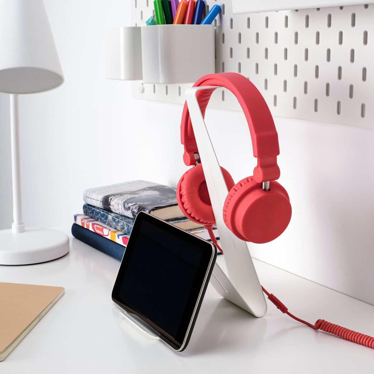 Kulaklık ve Tablet Standı, Beyaz – 3. görsel