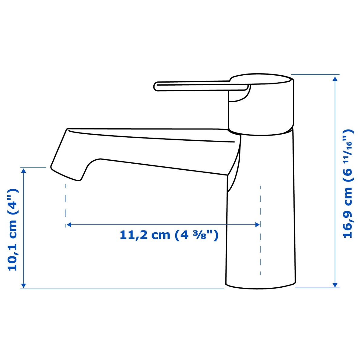 Lavabo Bataryası, Krom Kaplama, 17 cm – 4. görsel