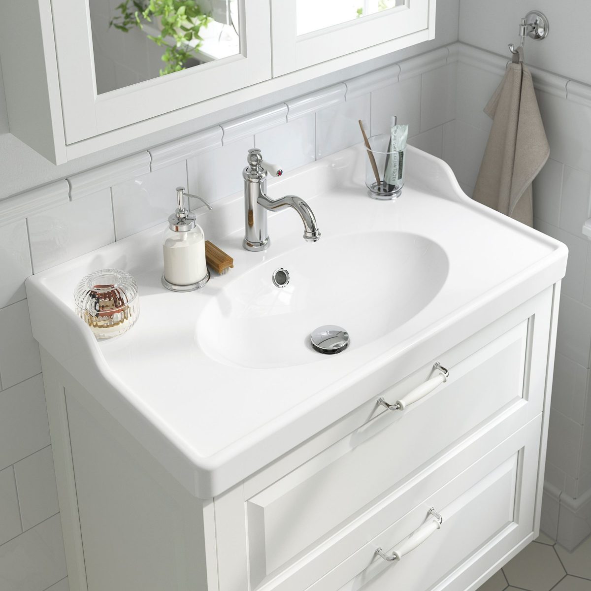 Lavabo Bataryası, Krom Kaplama, 19 cm – 2. görsel