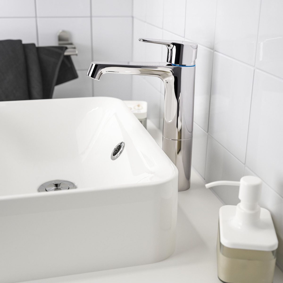 Lavabo Bataryası, Krom Kaplama, 27 cm – 2. görsel