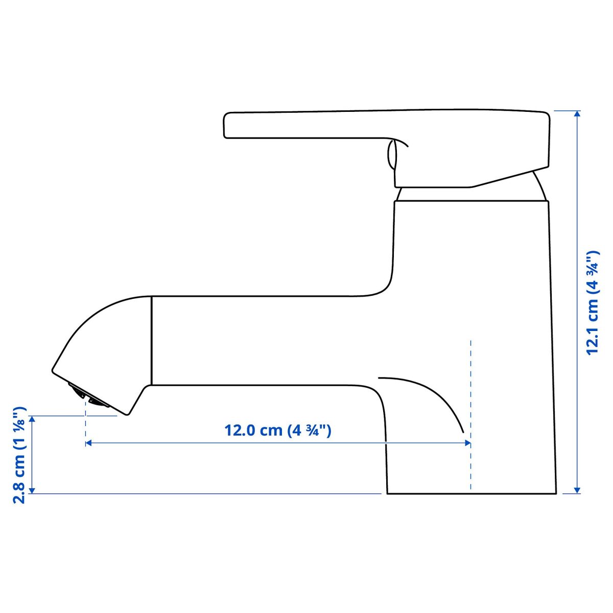 Lavabo Bataryası, Siyah, 12 cm – 4. görsel