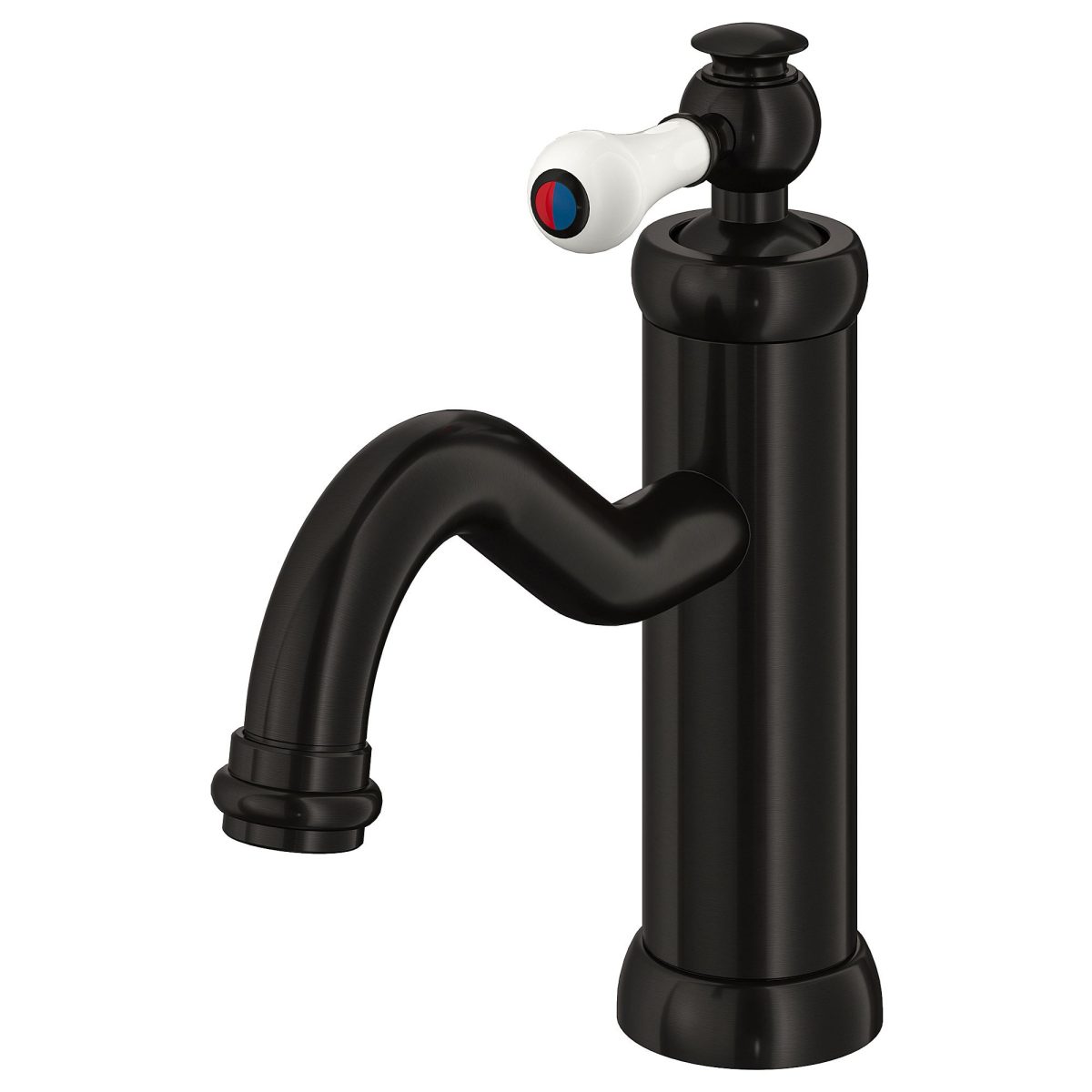 Lavabo Bataryası, Siyah, 19 cm