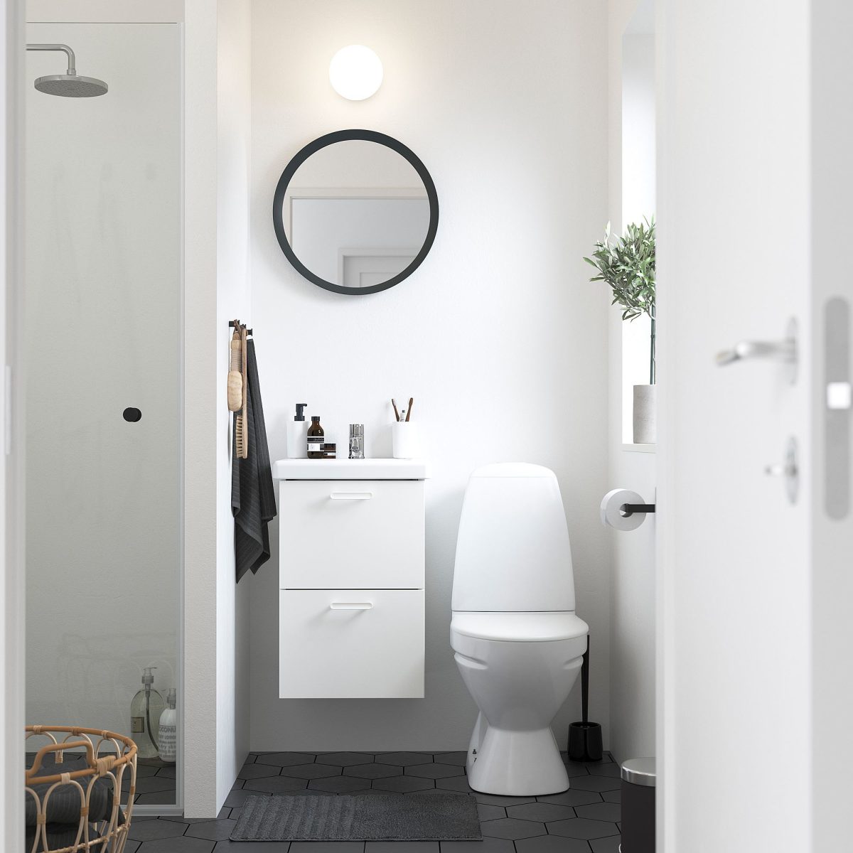 Lavabo, Beyaz, 44x43x5 cm – 2. görsel