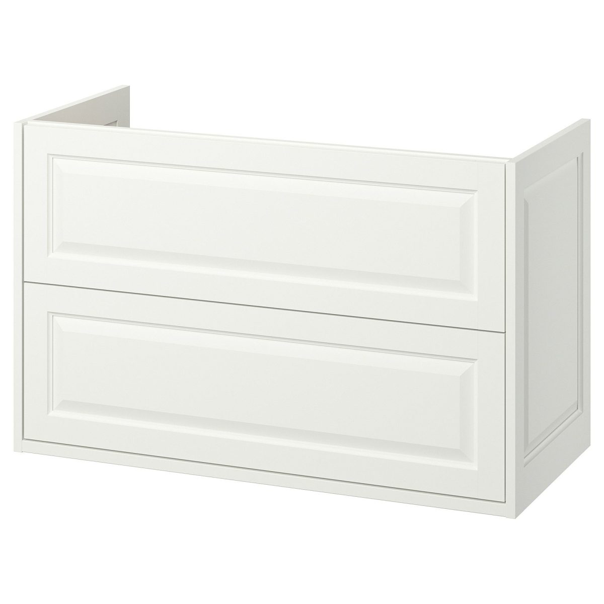 Lavabo Dolabı, Beyaz, 100x48x63 cm, 2 Çekmeceli