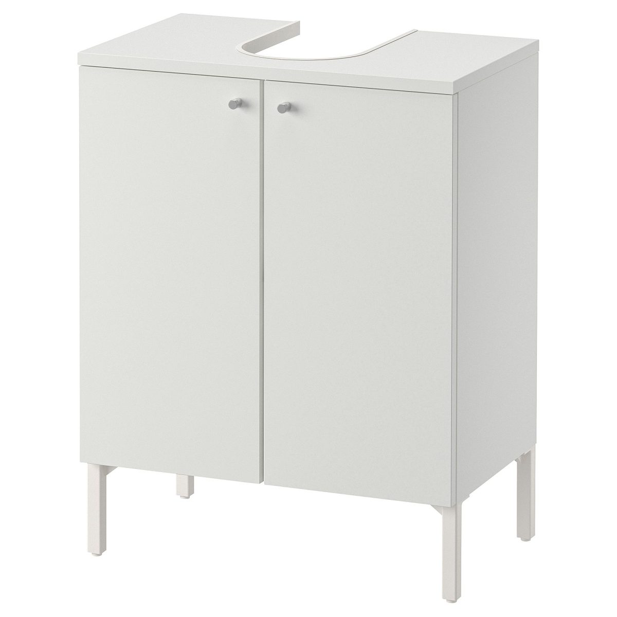 Lavabo Dolabı, Beyaz, 50x65 cm, 2 Kapaklı