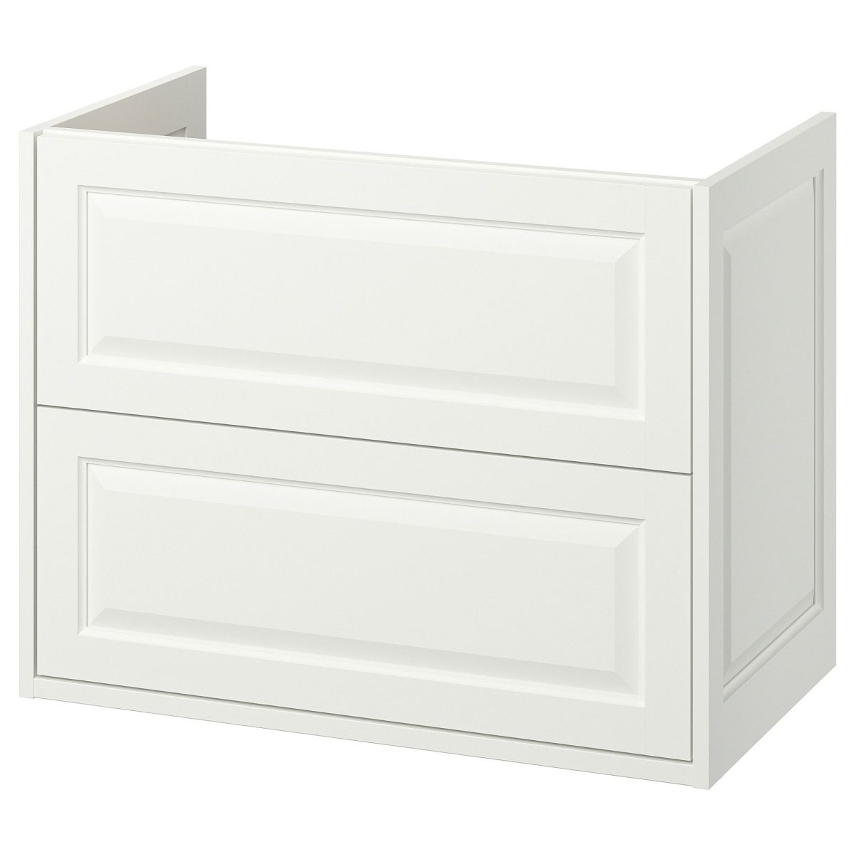 Lavabo Dolabı, Beyaz, 80x48x63 cm, 2 Çekmeceli